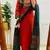 Floral embroidered round neck  cotton kurta trosuer & dupatta set