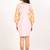 Phuket dress light pink embroidered pure cotton mini dress