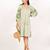 Zanzibar dress green embroidered linen mini dress