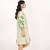 Zanzibar dress green embroidered linen mini dress