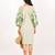 Zanzibar dress green embroidered linen mini dress