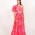Prague dress pink printed pure cotton maxi dress