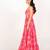 Prague dress pink printed pure cotton maxi dress