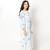 Mykonos dress stripe embroidered pure cotton dress