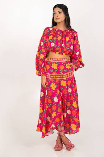 Malta set multicolour printed pure cotton coord set