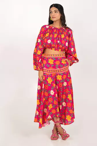 Malta set multicolour printed pure cotton coord set