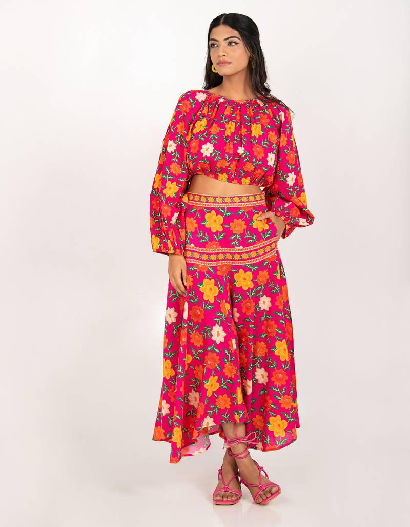 Malta set multicolour printed pure cotton coord set