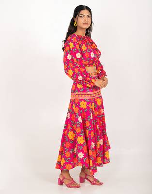 Malta set multicolour printed pure cotton coord set 3