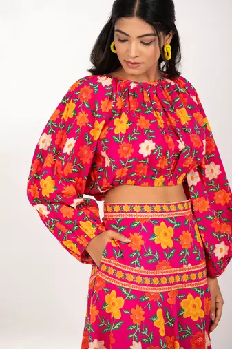Malta set multicolour printed pure cotton coord set