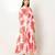 Marbella dress light pink printed pure cotton maxi dress