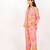 Cancun set pink printed pure cotton coord set