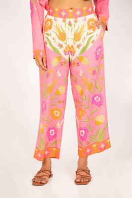Cancun set pink printed pure cotton coord set 5