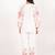 Barcelona set offwhite embroidered linen coord set