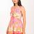Bali dress pink printed pure cotton halter dress