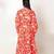 Bora bora dress red printed pure cotton maxi dress