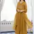 Floral embroidered v neck  cotton kurta trosuer & dupatta set