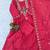 Rani Pink Color multi-thread & sequence embroidery Hand Work Roman Silk Kurta pant Set