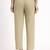 beige mid-rise ankle-length regular fit poplin pants