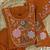 Orange Color Embroidery Thread With Hand Work Viscose Roman Silk Kurta pant Set