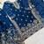 Blue Color Pure Jimi SIlk Embroidery Work Wedding Wear Plazo Set