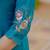 Blue Color Embroidery Sequins with Hand Work Viscose Silk Kurta pant Set