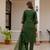 Green Color Embroidery Sequins with Hand Work Viscose Silk Kurta pant Set