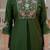 Green Color Embroidery Sequins with Hand Work Viscose Silk Kurta pant Set