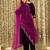 Velvet Embroidery Sequence Work Salwar Suit Set Kurta Pant with Dupatta For Women