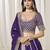 Violet Art Silk Heavy Thread Embroidery With Sequins Work Lehenga Choli