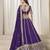 Violet Art Silk Heavy Thread Embroidery With Sequins Work Lehenga Choli