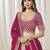 Rani Pink Art Silk Heavy Thread Embroidery With Sequins Work Lehenga Choli