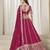 Rani Pink Art Silk Heavy Thread Embroidery With Sequins Work Lehenga Choli