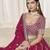 Rani Pink Art Silk Heavy Thread Embroidery With Sequins Work Lehenga Choli