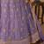 Lavender Organza Heavy Thread Embroidery Sequins Work Lehenga Choli