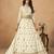 Off White Organza Heavy Thread Embroidery Sequins Work Lehenga Choli