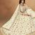 Off White Organza Heavy Thread Embroidery Sequins Work Lehenga Choli
