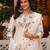 White Color Embroidery Sequins with Hand Work Viscose Silk Kurta pant Set