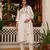 White Color Embroidery Sequins with Hand Work Viscose Silk Kurta Pent Set