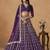 Purple Art Silk Heavy Thread Embroidery Gota Work Lehenga Choli