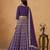 Purple Art Silk Heavy Thread Embroidery Gota Work Lehenga Choli