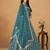 Teal Art Silk Heavy Thread Embroidery Gota Work Lehenga Choli