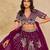 Wine Art Silk Heavy Thread Embroidery with Sequins Work Lehenga Choli