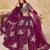 Wine Art Silk Heavy Thread Embroidery with Sequins Work Lehenga Choli