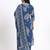blue cotton straight kurta pant dupatta set