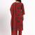 maroon cotton ethnic motifs straight kurta pant dupatta set