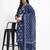 navy blue cotton straight kurta pant dupatta set