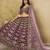 Wine Art Silk Heavy Thread Embroidery with Sequins Work Lehenga Choli