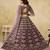 Wine Art Silk Heavy Thread Embroidery with Sequins Work Lehenga Choli