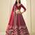 Maroon Ice Velvet Heavy Thread Embroidery Sequins Work Lehenga Choli