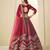 Maroon Ice Velvet Heavy Thread Embroidery Sequins Work Lehenga Choli